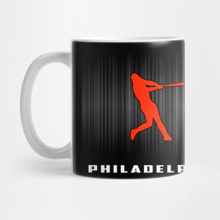 Philadelphia Retro Baseball Souvenir I Love Philly Men Women Mug